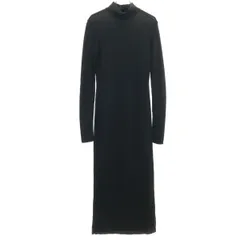 ZARA ザラ 長袖 ニット ワンピース S ブラック レディース 古着