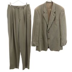 古着 Emporio Armani エンポリオアルマーニ 総柄 ノースリーブ シアー ブラウス 上下 セットアップ 38 ブラック レディース Emporio Armani エンポリオアルマーニ 総柄 ノースリーブ シアー