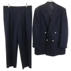 Burberrys バーバリーズ 90s オールド スーツ 上下 セットアップ AB7/91 ネイビー メンズ 古着