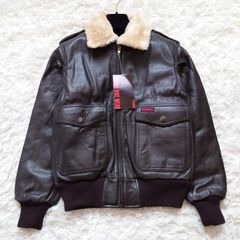 新品タグ付き 80s ヤマハ YAMAHA G-1レザー ボンバージャケット