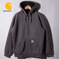 カーハート Carhartt  ジップパーカー M〜L相当 表記 S US企画 グレー レインディフェンダー RAIN DEFENDER ミドルウエイトフルジップパーカー テック系 オーバーサイズ ビッグシルエット ストリート アメカジ 古着 F562