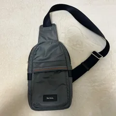 ポールスミス マルチストライプ ナイロン ボディバッグ　グレー　 Paul  Smith ショルダーバッグ
