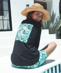 2026春夏 新品【BILLABONG/ビラボン】【水陸両用】MORFY SQUARE LOGO ラッシュガード ロンT OCS レディース BG013857