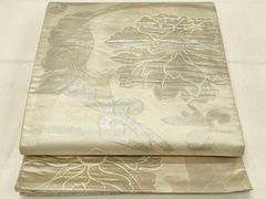 浴衣＋帯セット・洗える浴衣】しろたえ牡丹、のん着用、セオアルファ