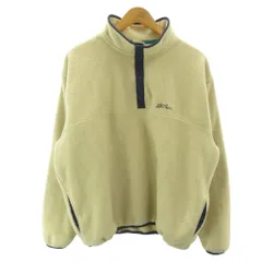 エルエルビーン L.L.BEAN 80s スナップボタン フリース チロリアンテープ ベージュ 約M