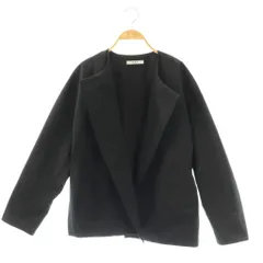 シートーキョー SHE Tokyo ナイロン ノーカラージャケット 中綿 F ブラック /CX ■OS