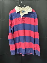 ポロラルフローレン ラグビー ストライプ 長袖 Tシャツ XL