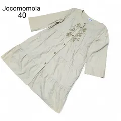 Jocomomola by Sybilla  ホコモモラ 刺繍 長袖ブラウス  体型カバー シャツ ポケット  レース 40サイズ イトキンのサムネイル