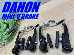 テルスポ イチ推し!! 未走行品!! DAHON K3 完成車外し MINI-V BRAKE SET BK 前後Vブレーキセット ミニV 95mm ダホン ロゴ クロス MTB ミニベロ ロード シクロクロス クロスバイク D-403のサムネイル