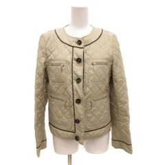 マックスマーラ ウィークエンドライン MAX MARA WEEKEND LINE キルティングジャケット ノーカラー 38 ベージュ /JS ■ECG003のサムネイル