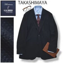 タカシマヤ TAKASHIMAYA 高島屋 メンブラーナ membrana シルク メッシュ シングル 2B アンコンジャケット テーラードジャケット ブレザー 春夏 動体裁断 動体縫製 50 ネイビー メンズのサムネイル
