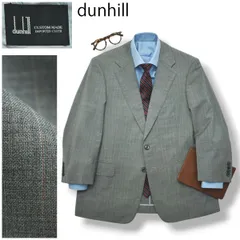 【上質】 ダンヒル dunhill DUBLIN ピンストライプ柄 シングル 2B テーラードジャケット ビジネスジャケット 春夏 グレー メンズのサムネイル