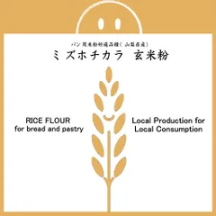 パン用 玄米粉 ミズホチカラ （山梨県産） 2kgx2袋のサムネイル