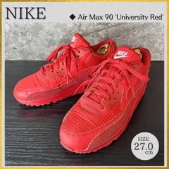 S738 NIKE AIR MAX 90 ESSENTIAL ナイキ エアマックス90 エッセンシャル スニーカー AJ1285-602 university red 赤レッド サイズUK8/JP27cm【3万以上】