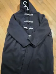 (セール) ブランド ダッフルコート フード ダッフルコート メンズ ブラック