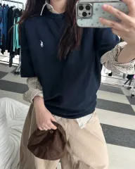 ポロラルフローレン ネイビー ショートスリーブ スウェット