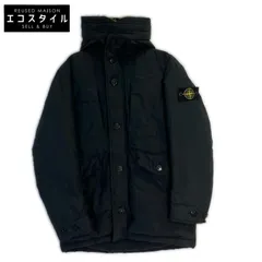 STONE ISLAND ストーンアイランド 671541226 ﾌﾞﾗｯｸ ﾌｧｰ付き ﾀﾞｳﾝｼﾞｬｹｯﾄ M