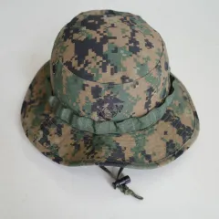 アメリカ海軍 オリジナル 海兵隊 USMC 麻 マペット ウッドランド ブーニーハット L