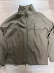 UNIQLO U ブラッシュド ジャージ ジップアップ ブルゾン ブラウン XL