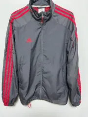 アディダス 3本線 ウィンドブレーカー ジップアップ ジャケット