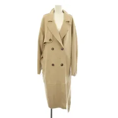 ザラ ZARA コート L ベージュ ダブルブレスト ロング丈 /JP