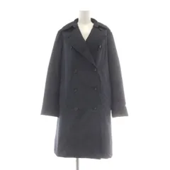 アイシービー iCB トレンチコート ダウン 11 紺 ネイビー ロング ダブルブレスト /AU