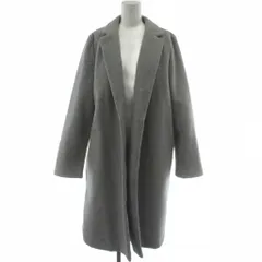 ザラ ZARA チェスターコート L グレー 無地 テーラードカラー 長袖  /GG ■MA