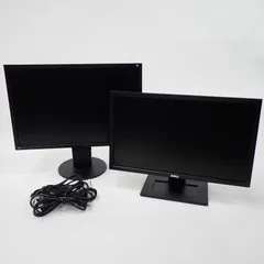 EIZO エイゾー EV2436W 24.1インチ Dell デル E2311Hf 23インチ 電源コード/DVIケーブル付き 動作確認済み 2台セット PCモニター ディスプレイ#16041のサムネイル