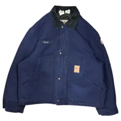 WALLS(ウォールズ) 80～90's Corduroy Color Duck Jacket コーデュロイ 襟 ダック ジャケット XL ネイビー KELLYワッペン 企業物のサムネイル