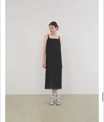 オンアンドオン フラワー スリーブレス ONE PIECE (ブラック 66)