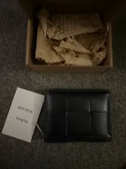 ボッテガ・ヴェネタ ブラック 二つ折り財布