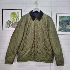 2022年 バブアー MQU1324OL51 キルティング ジャケット オリーブ カラー L サイズ