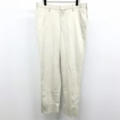【中古】[印象AB] NEWYORKER ニューヨーカー チノパンツ メンズ 88 ライトグレーベージュ系 綿100% コットン テーパード 無地 ジップフライ ロングのサムネイル