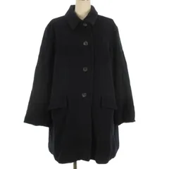 ジルサンダー JIL SANDER ステンカラー コート アンゴラ混 ネイビー 38  ■GY12のサムネイル