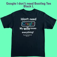 Google I don't need Bootleg Tee Black Lのサムネイル