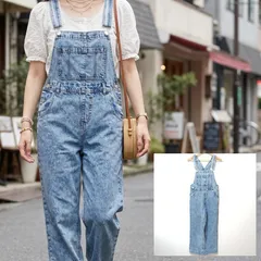 オールシーズン活躍【WEGO】ウィゴー デニム オーバーオール サロペット オールインワン つなぎ 綿100% コットン ジーパン ジーンズ ライトブルー 水色 青 レディース サイズS /M44363jQ