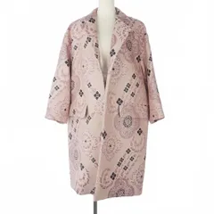 ドリスヴァンノッテン DRIES VAN NOTEN ジャガード ロングコート チェスターコート 総柄 Mサイズ ピンク ラベンダーのサムネイル
