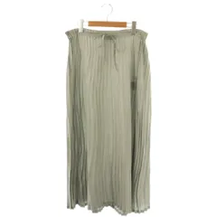 ヨシエイナバ yoshie inaba プリーツスカート マキシ ロング シルク F グレー /AT