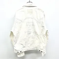 【中古】[印象B] GOTCHA ガッチャ トラッカージャケット メンズ L オフホワイト 白系 綿100% ウエスタン コーデュロイ ボタン留め 内側にロゴプリント 長袖のサムネイル