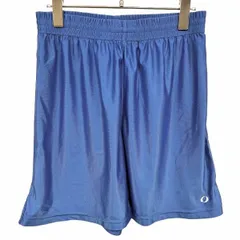 【中古】[印象B] IGNIO イグニオ スポーツショーツ / ショートパンツ / ハーフパンツ メンズ M ブルー 青 ポリ100% ファスナーなど無し ポケット無し 裾の外側にスリット 薄手 ロゴプリントのサムネイル
