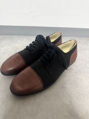 3F 希少 22.5cm ビンテージ オックスフォード パンプス バイカラー 昭 