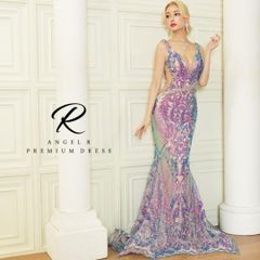 【AngelR / エンジェルアール】アッパービジューウェディングドレス AR22102 バースデー キャバドレス アッパービジューラメウェディングドレス]AngelR(エンジェルアール