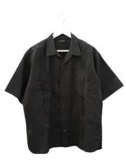 サニースポーツ SUNNY SPORTS CUBA SHIRTS キューバシャツ コットン リネン 38-40 ブラック 黒 半袖 トップス 綿 麻のサムネイル