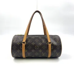 【限定価格】LOUIS VUITTON パピヨン26 モノグラム モノグラム 旧型 レザー×PVC ブラウン ハンドバッグ ゴールド M51386のサムネイル