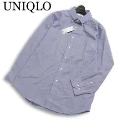 【新品 24AW】 UNIQLO ユニクロ 長袖 ファインクロス★ ボタンダウン チェック シャツ 大きいサイズ Sz.XL メンズ 未使用