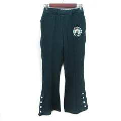 ローリーズファーム LOWRYS FARM トラックパンツ ジャージ ワッペン F 緑 グリーン /YI