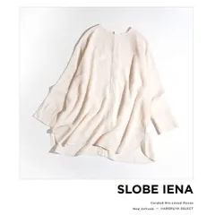 248t*SLOBE IENA スローブイエナ シアーオーガンジークルーネックブラウス F ベージュ系