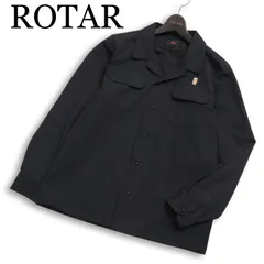 ROTAR ローター 通年 刺繍★ 長袖 オープンカラー ワーク シャツ 日本製 Sz.M メンズ グレー ロカビリーのサムネイル