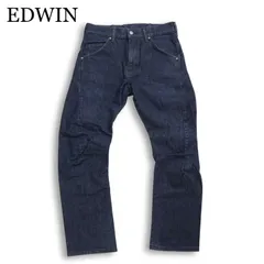 EDWIN エドウィン EF03 E-FUNCTION 通年 ストレッチ 立体裁断★ インディゴ デニム パンツ ジーンズ Sz.S メンズ 日本製のサムネイル