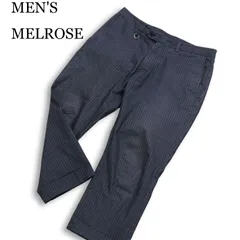 MEN'S MELROSE メンズメルローズ ストレッチ★ ドビー ヘリンボーン アンクル トラウザー パンツ Sz.5 メンズ 灰 グレーのサムネイル